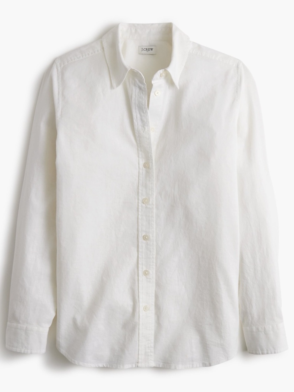 NWT J.Crew Factory Linen-blend Button-up Shirt